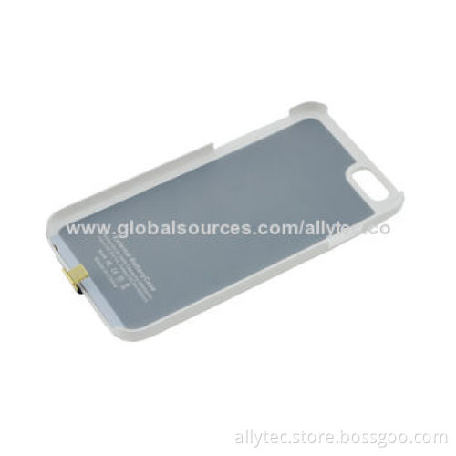 2800mAh Power case for iPhone 6, with 5 blue LEDs display capacity